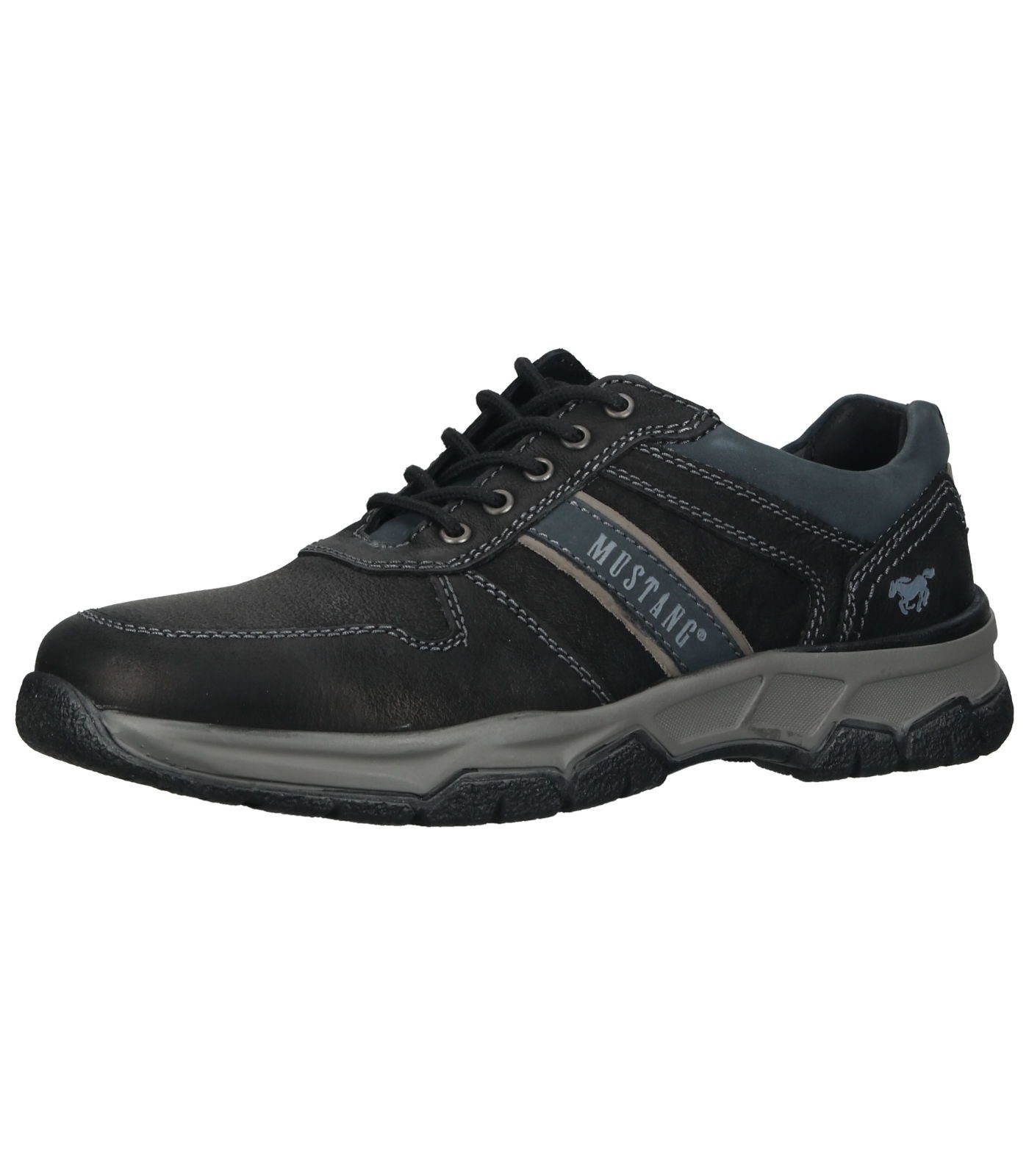 MUSTANG Halbschuhe Leder Schnürschuh
