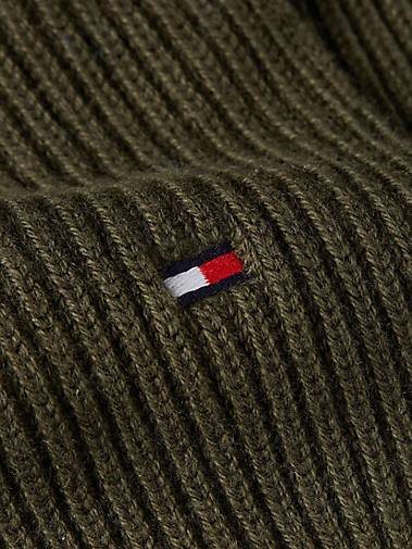 TOMMY HILFIGER Herren Schal ESSENTIAL FLAG SCARF aus Baumwolle und Kaschmir