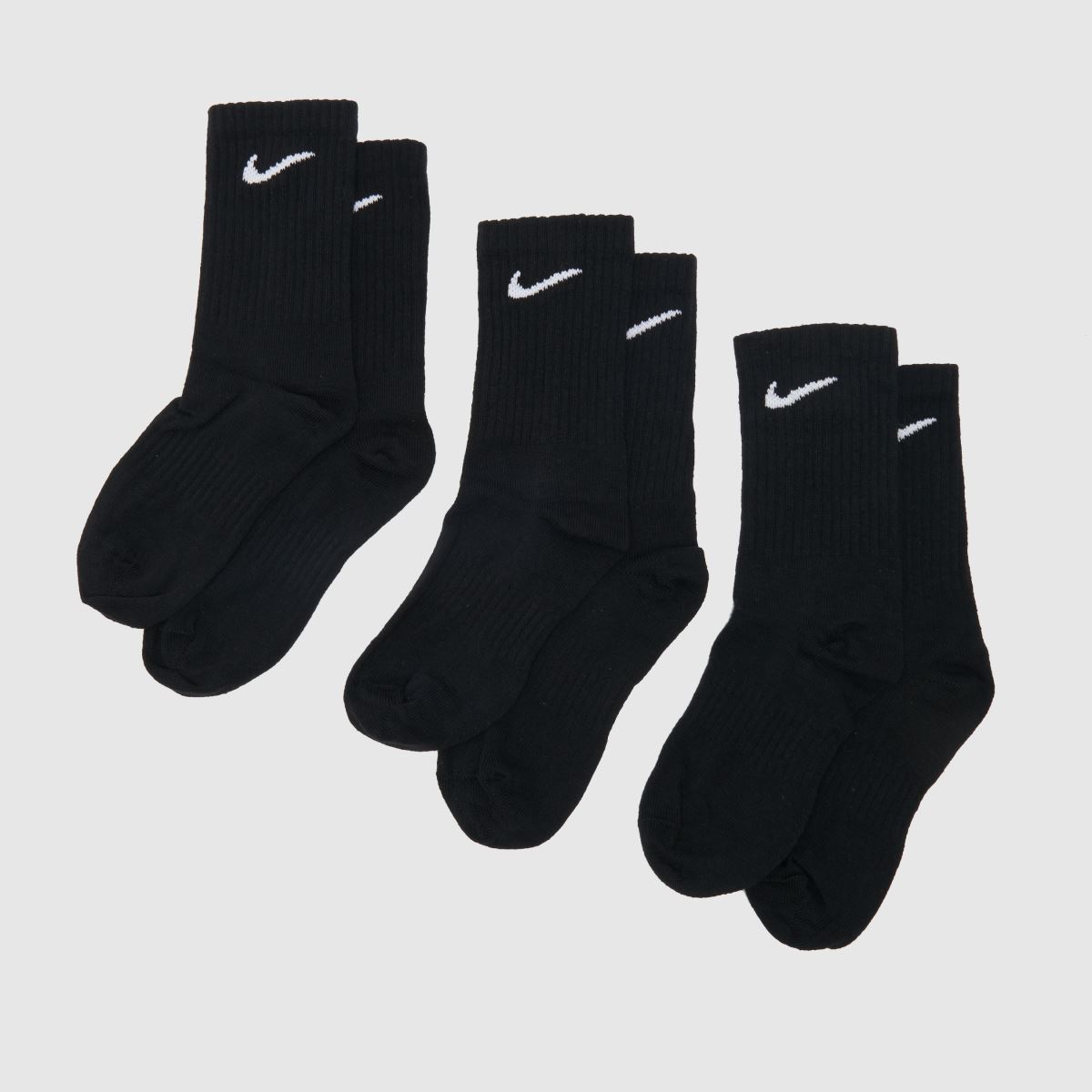 Nike fekete-fehér gyerek zokni, 3 db-os szett