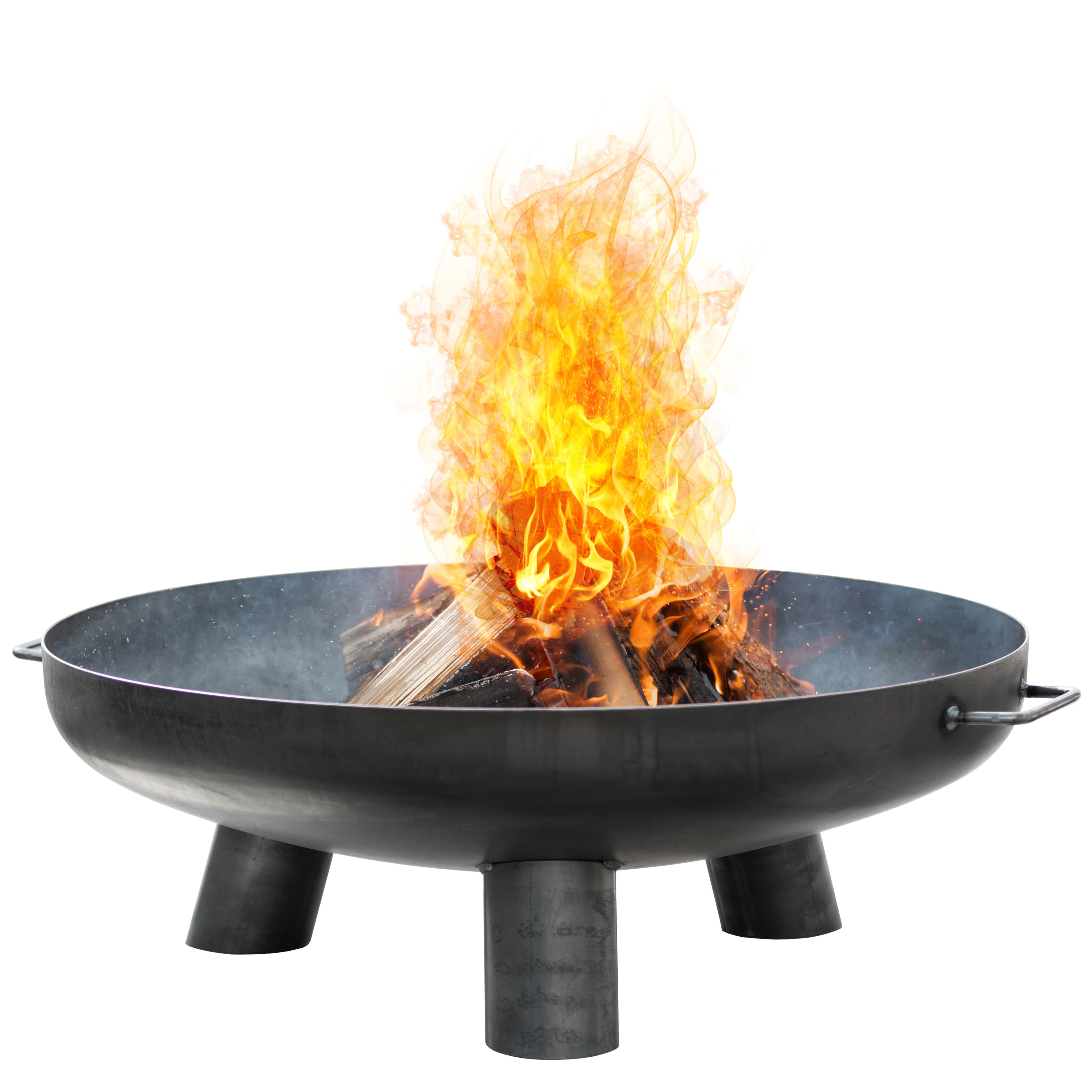Czaja Feuerschale Czaja Feuerschalen® Feuerschale Coburg Ø 80 cm mit Wasserablaufbohrung - Feuerschalen für den Garten, Terrasse und Balkon, Feuertonne und Feuerkorb, große Feuerstelle für den Garten, stabil verschweißt