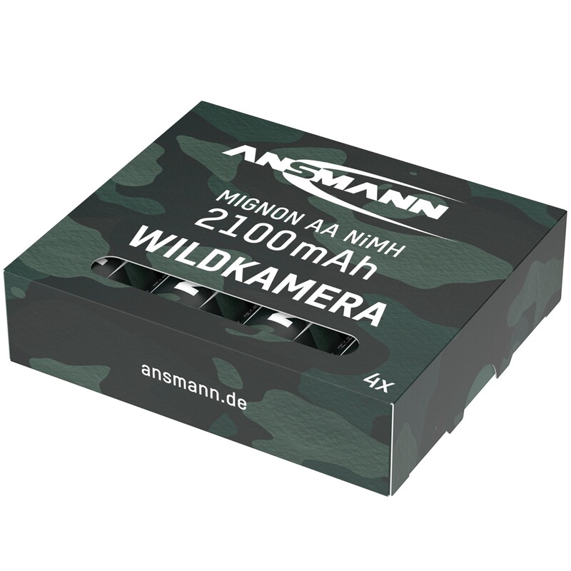 Ansmann Akku NiMH 2100 - 4 Stück ideal für Wildkameras