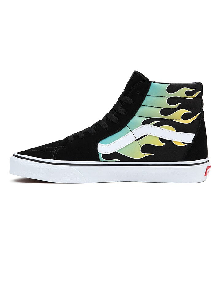 Vans Leder-Sneakers in Schwarz/ Türkis günstig kaufen