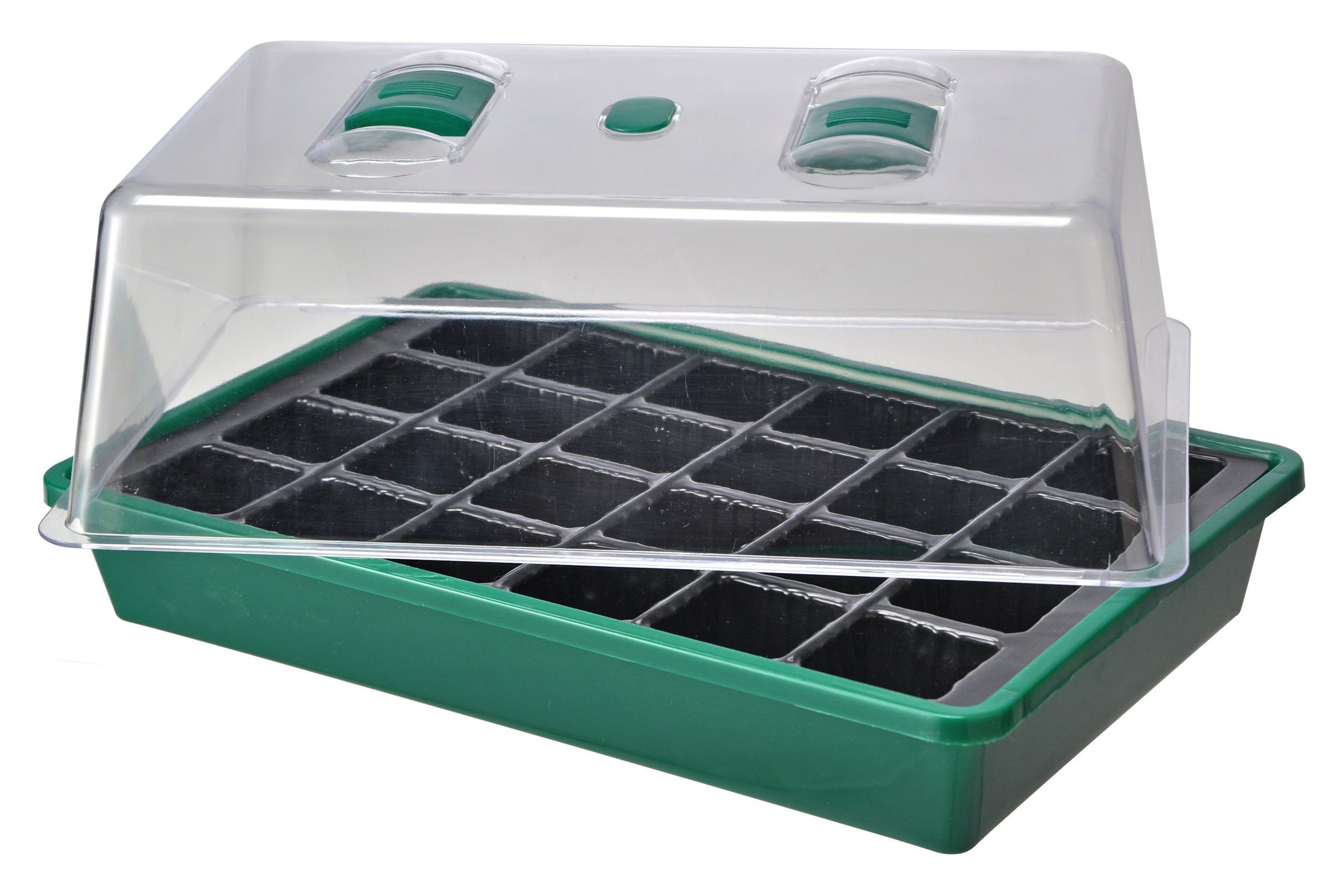 Haushalt International Anzuchttopf Mini Gewächshaus - 38 x 24 cm - Anzuchtschale