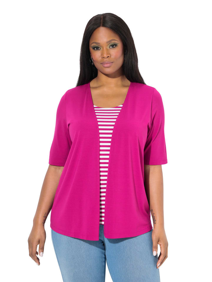 Ulla Popken Shirt in magenta günstig kaufen