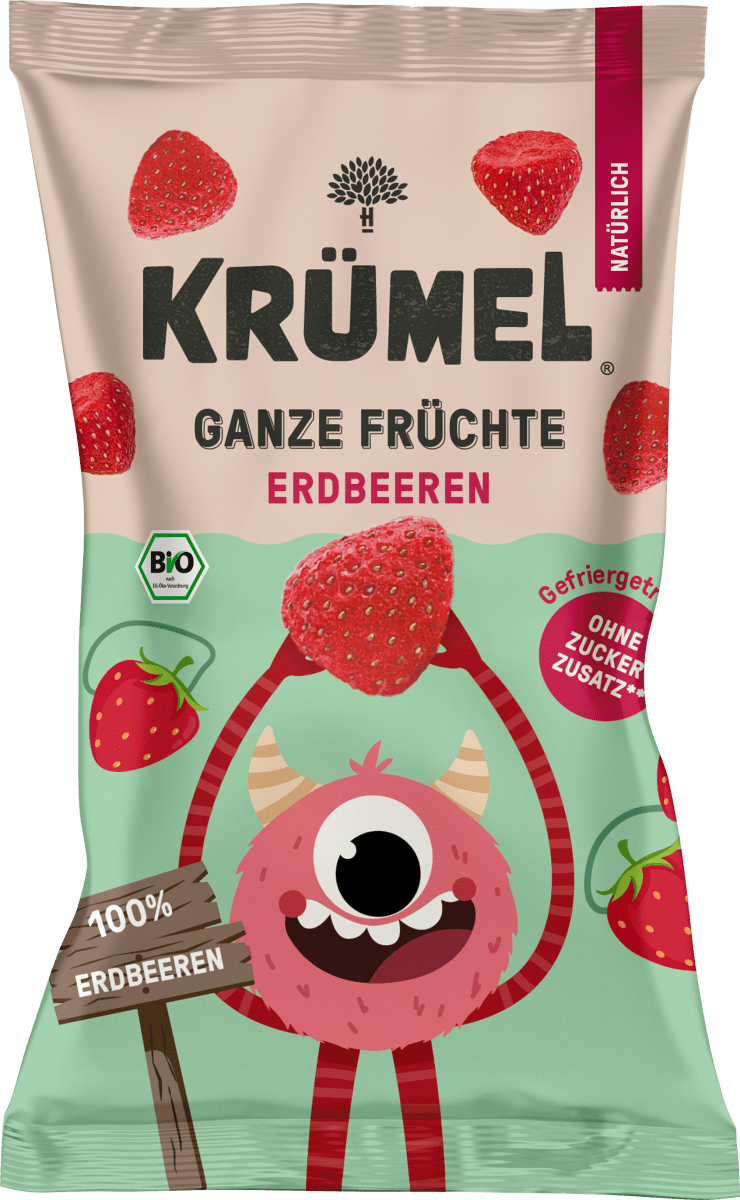 Ganze Erdbeeren, ab 3 Jahren, 10 g