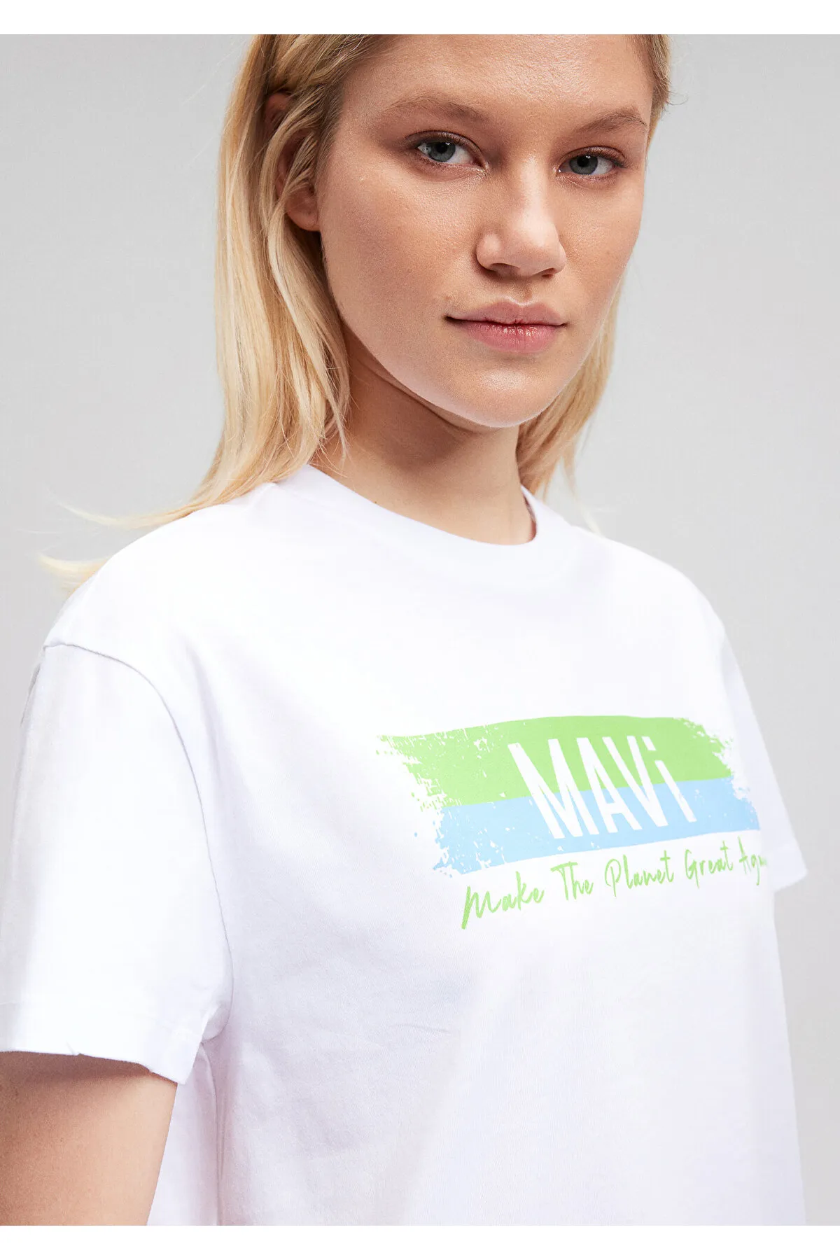 Mavi  T-Shirt mit Aufdruck „Planet Great Again“ – Normale Passform168752-620