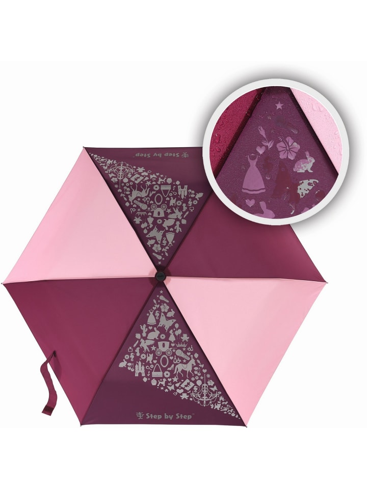 Step by Step Regenschirm Berry Magic Rain EFFECT in rot günstig kaufen onesize
