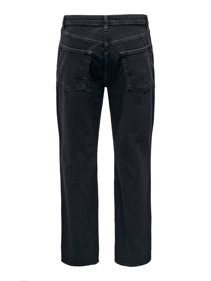 Only&Sons Moderne Loose Fit Jeans mit klassischem Style und Komfort in Schwarz günstig kaufen