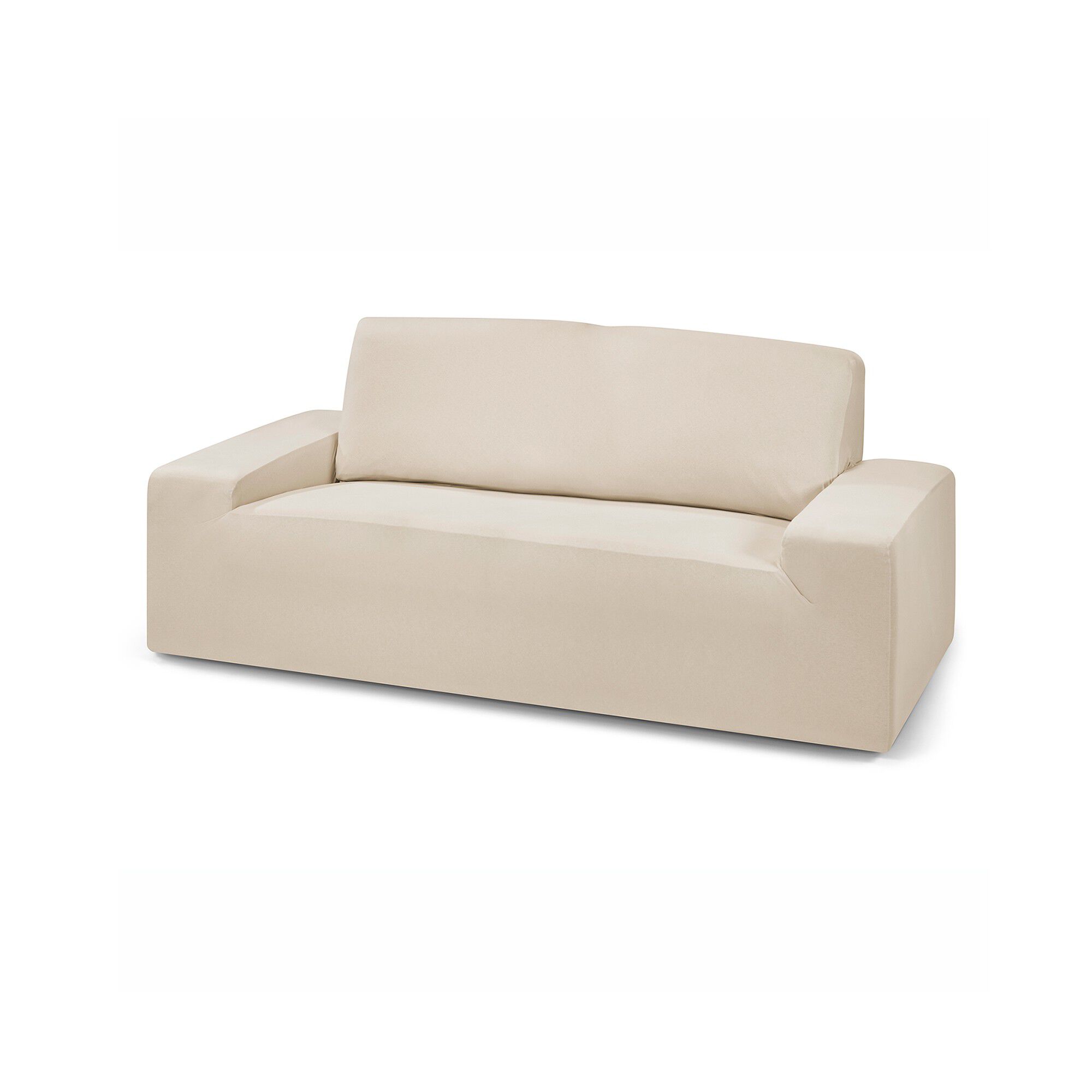 Housse fauteuil et canapé unie bi-extensible