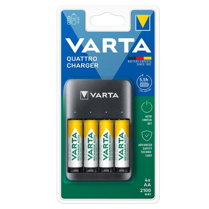 Încărcător VARTA USB 4 baterii AA -LR06 2100mAh SUB QUATT