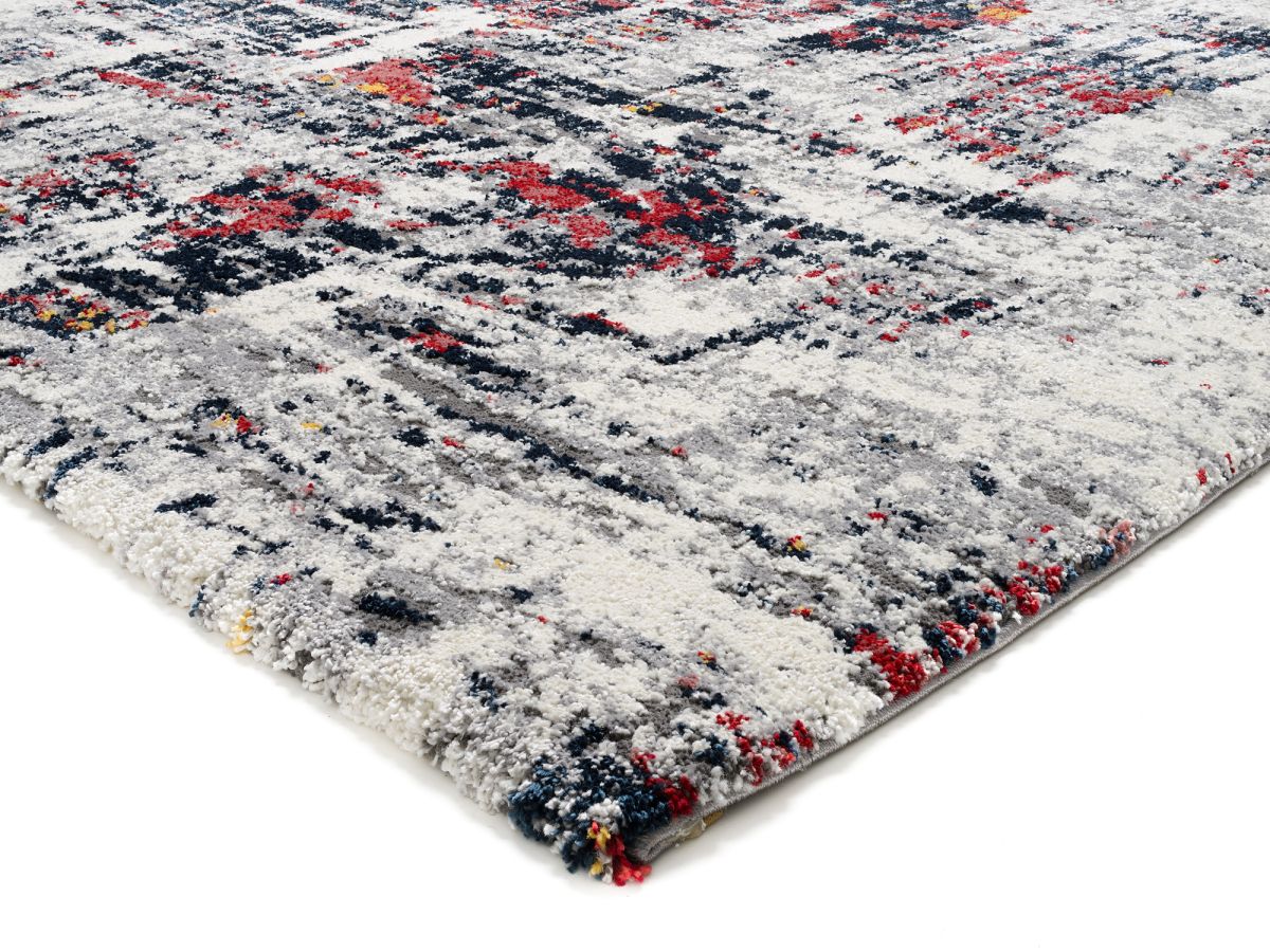 Webteppich Collage six Multicolor 65 x 130 cm
