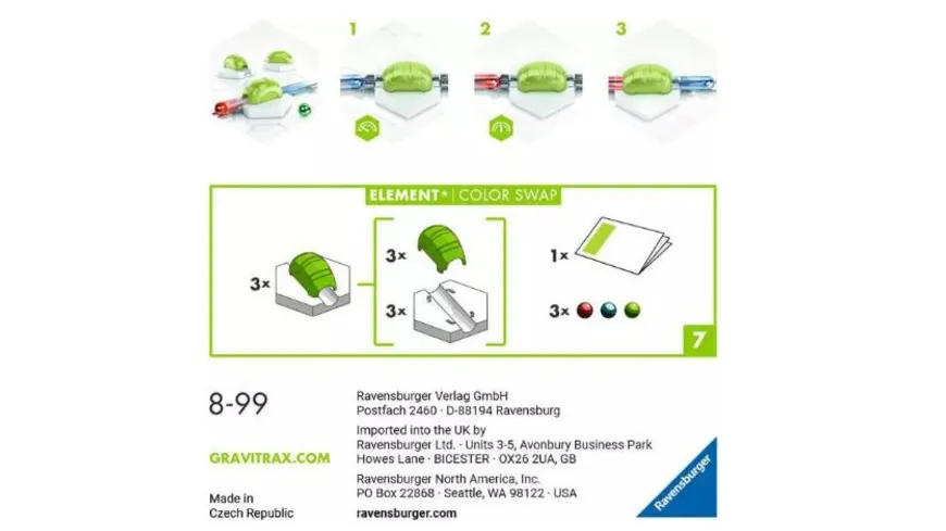 Ravensburger Beschäftigung - GraviTrax Element Color Swap - Kugelbahn-Erweiterung