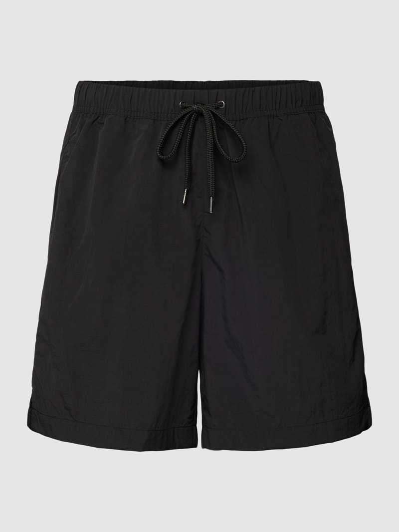 Shorts mit elastischem Bund Modell 'JACOB' in schwarz