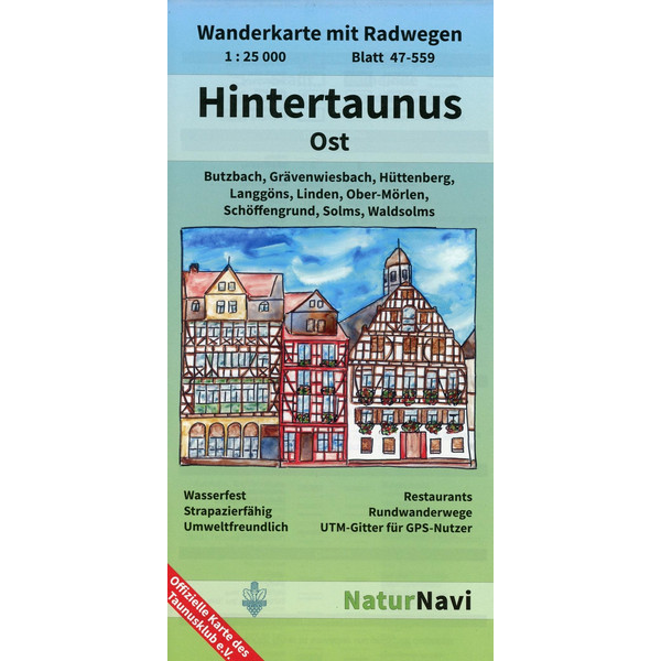 Hintertaunus Ost 1 : 25 000, Blatt 47-559 - Wanderkarte
