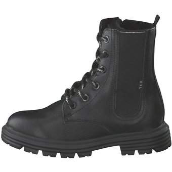 s.Oliver Schnür Boots in schwarz