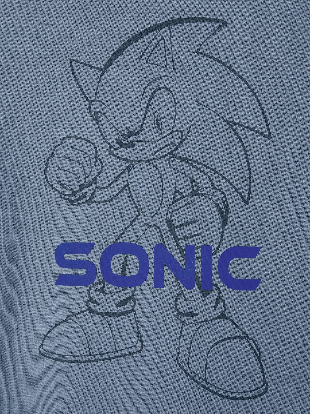 Sonic Kinder Sweatshirt The Hedgehog SONIC - graublau