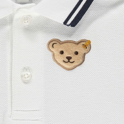 Poloshirt langarm, weiß für Jungs