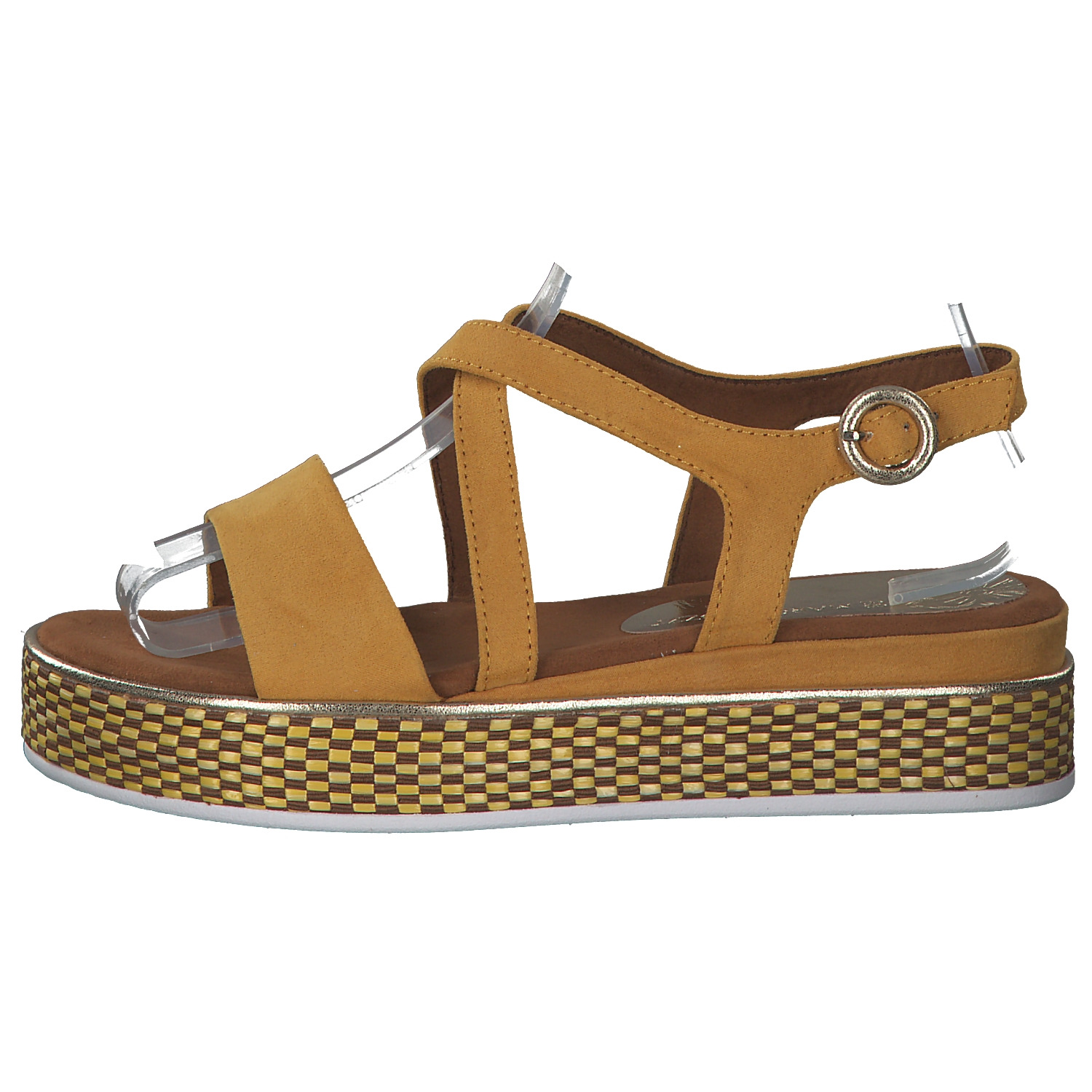 Marco Tozzi 28740, Klassische Sandalen, Damen, Gelb (Saffron Comb)