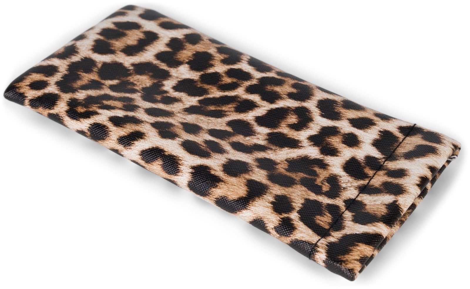 styleBREAKER Brillenetui, Brillenetui mit Leoparden Muster und Putztuch