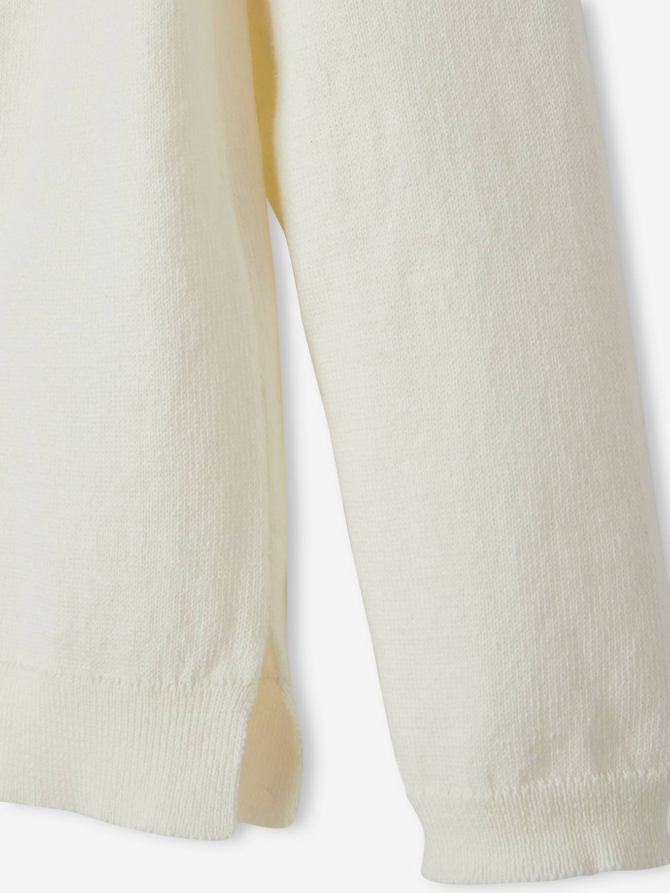 Vertbaudet Mädchen Pullover mit Pailletten - wollweiß