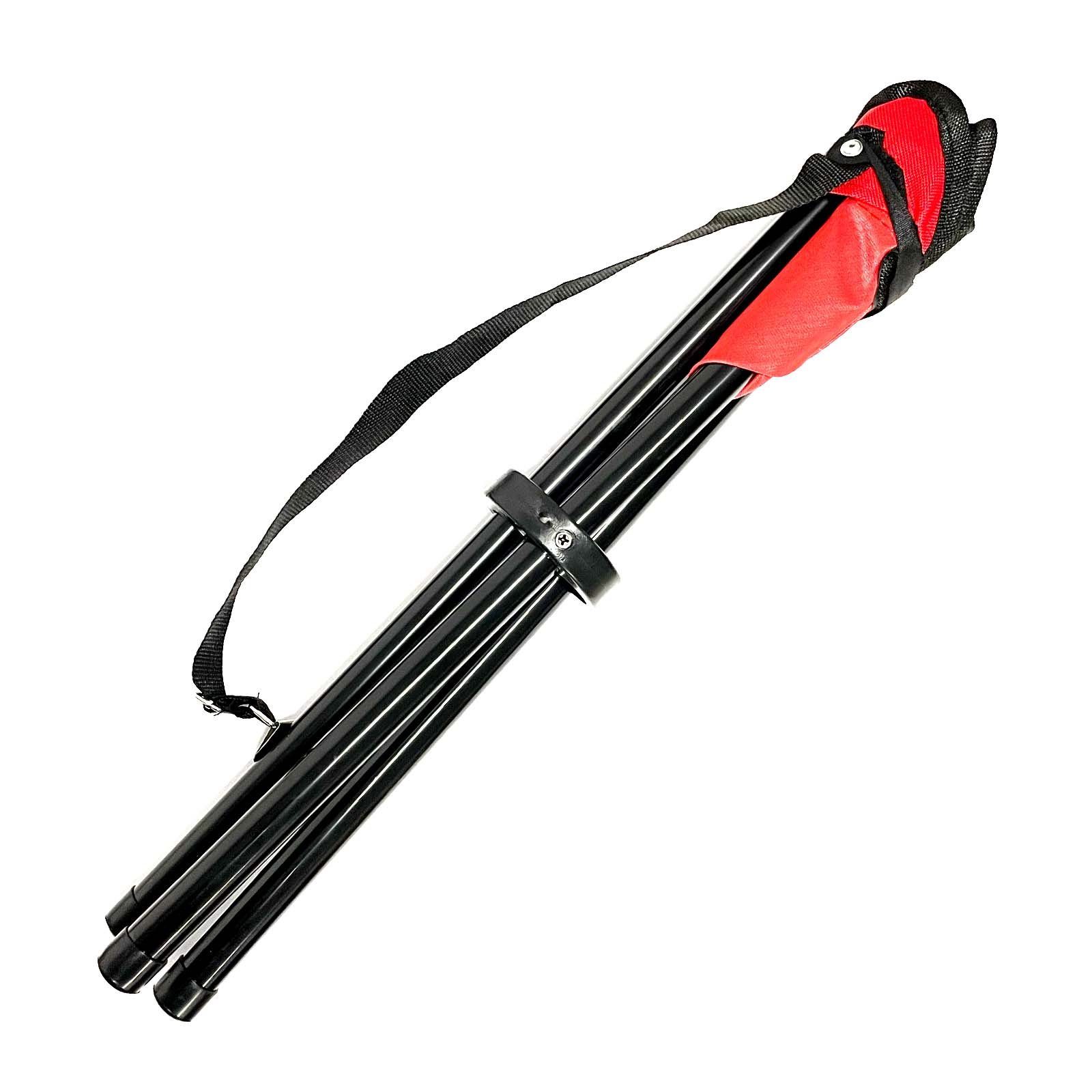 HAC24 Campinghocker Camping Hocker Falthocker Angelhocker Campingstuhl Dreibeinhocker, bis 110 kg inkl. Tragegurt und Klettverschluss