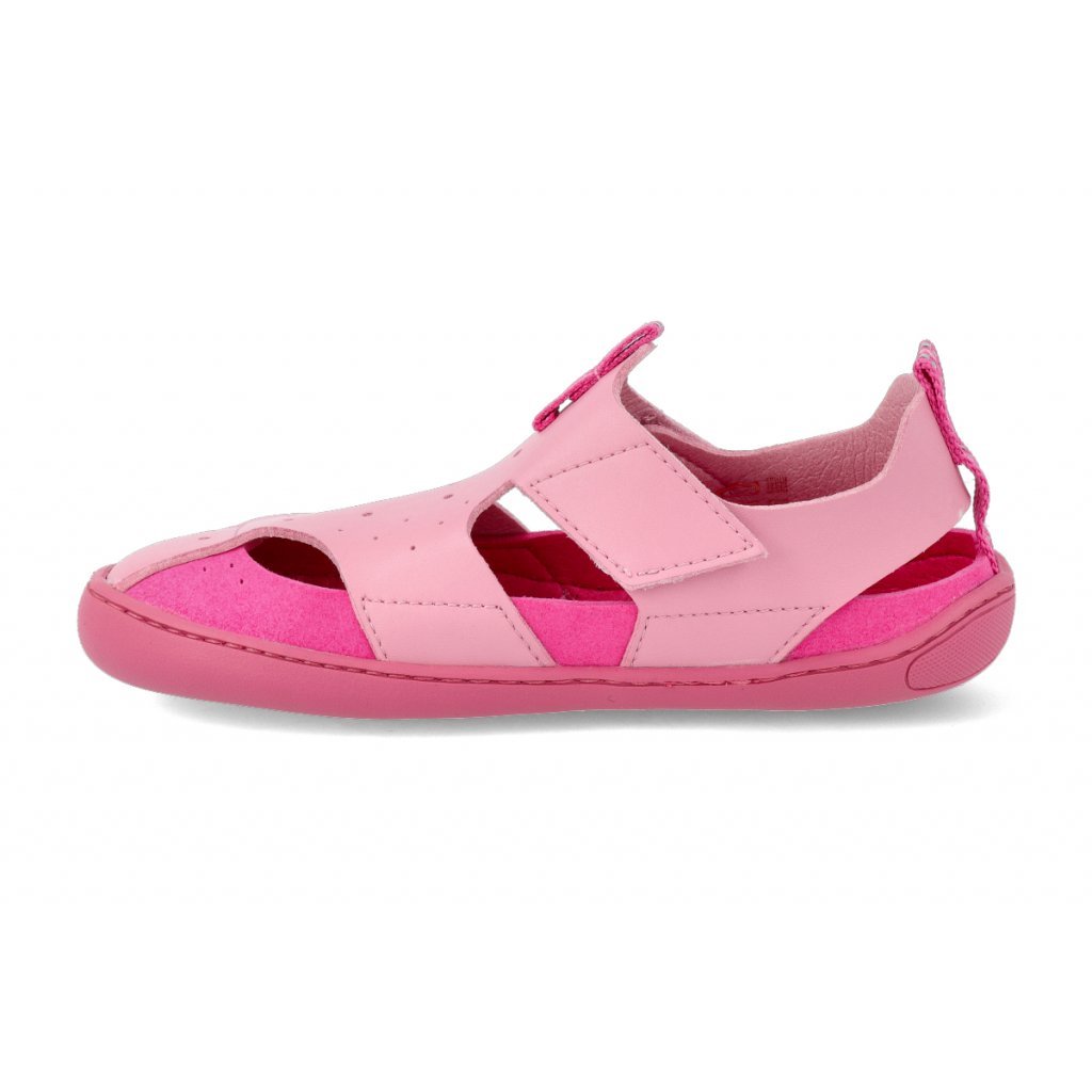 bLIFESTYLE Gerenuk Velcro Pink Barfußsandalen