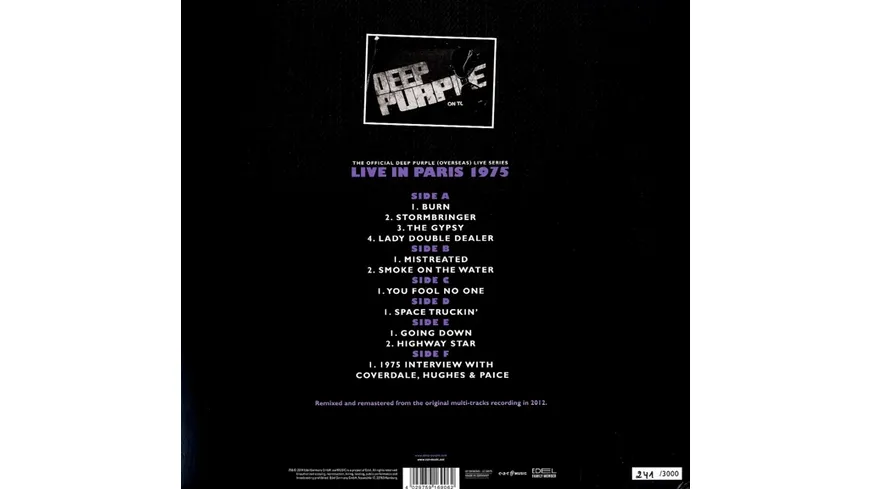 Paris 1975 (Ltd/3LP/180g/Gtf/Purple)