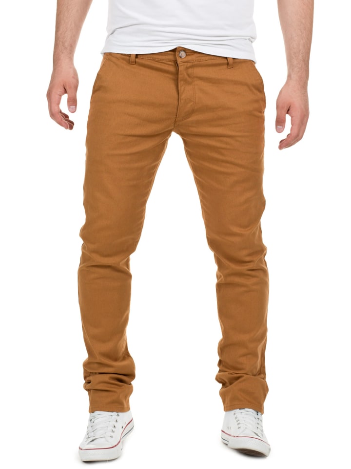 Yazubi Chinohose Dustin in Camel günstig kaufen