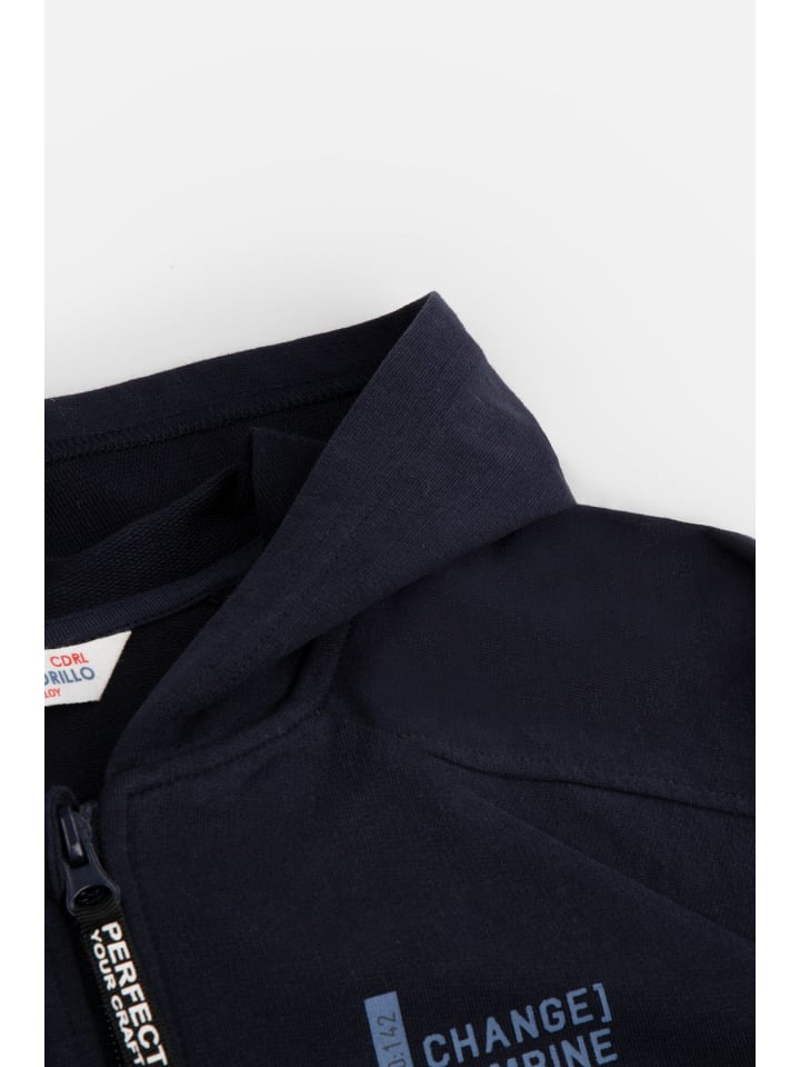 Coccodrillo Sweatshirt mit Reißverschluss  in dunkelblau günstig kaufen