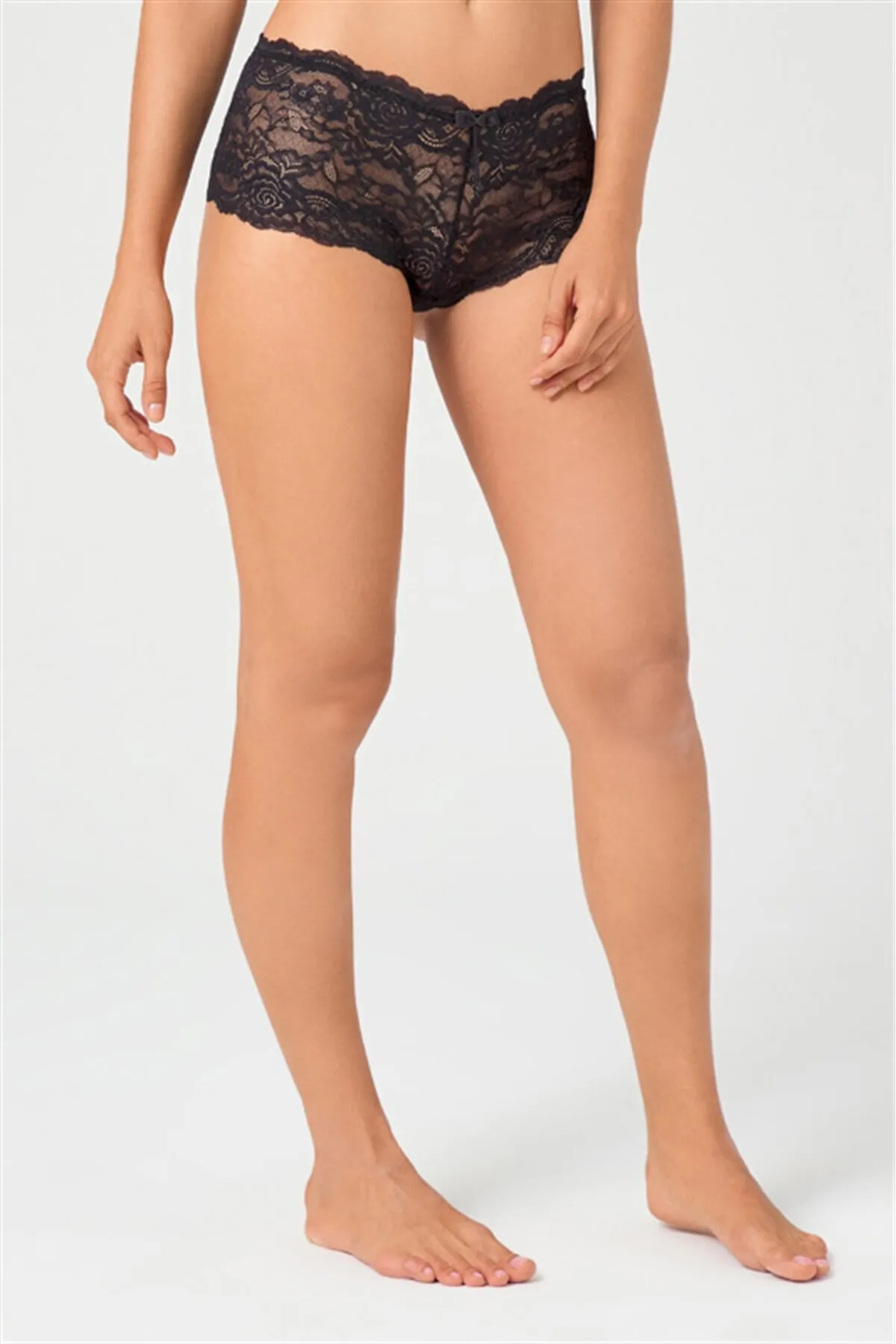Cottonhill  Transparente Spitzen-Damen-Tanga-Shorts, Höschen, 3er-Pack – 3