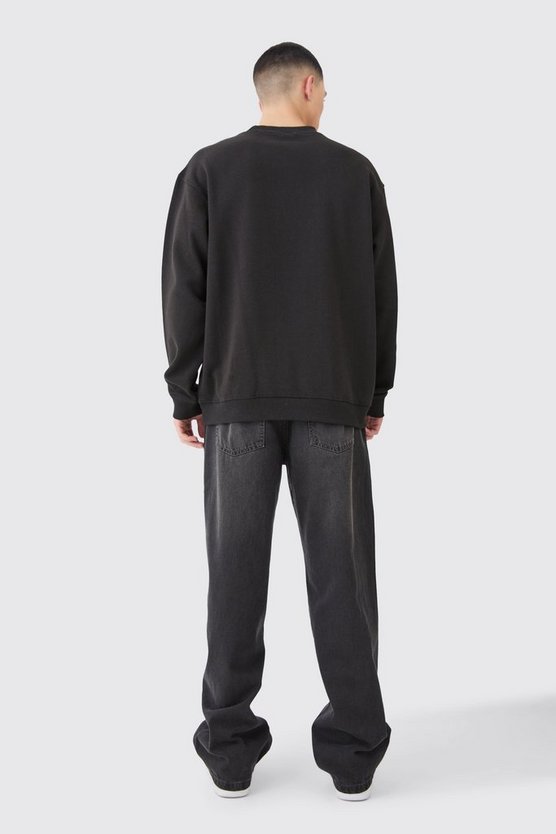 Man Print Sweatshirt