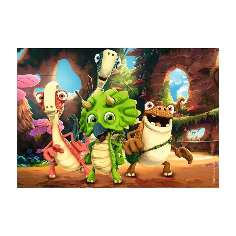 Puzzle la petite bande de dinosaures 2x 12 pièces
