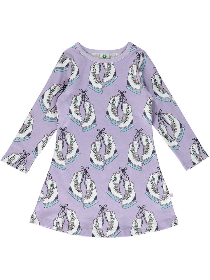 Småfolk Kleid in Lila/ Weiß günstig kaufen