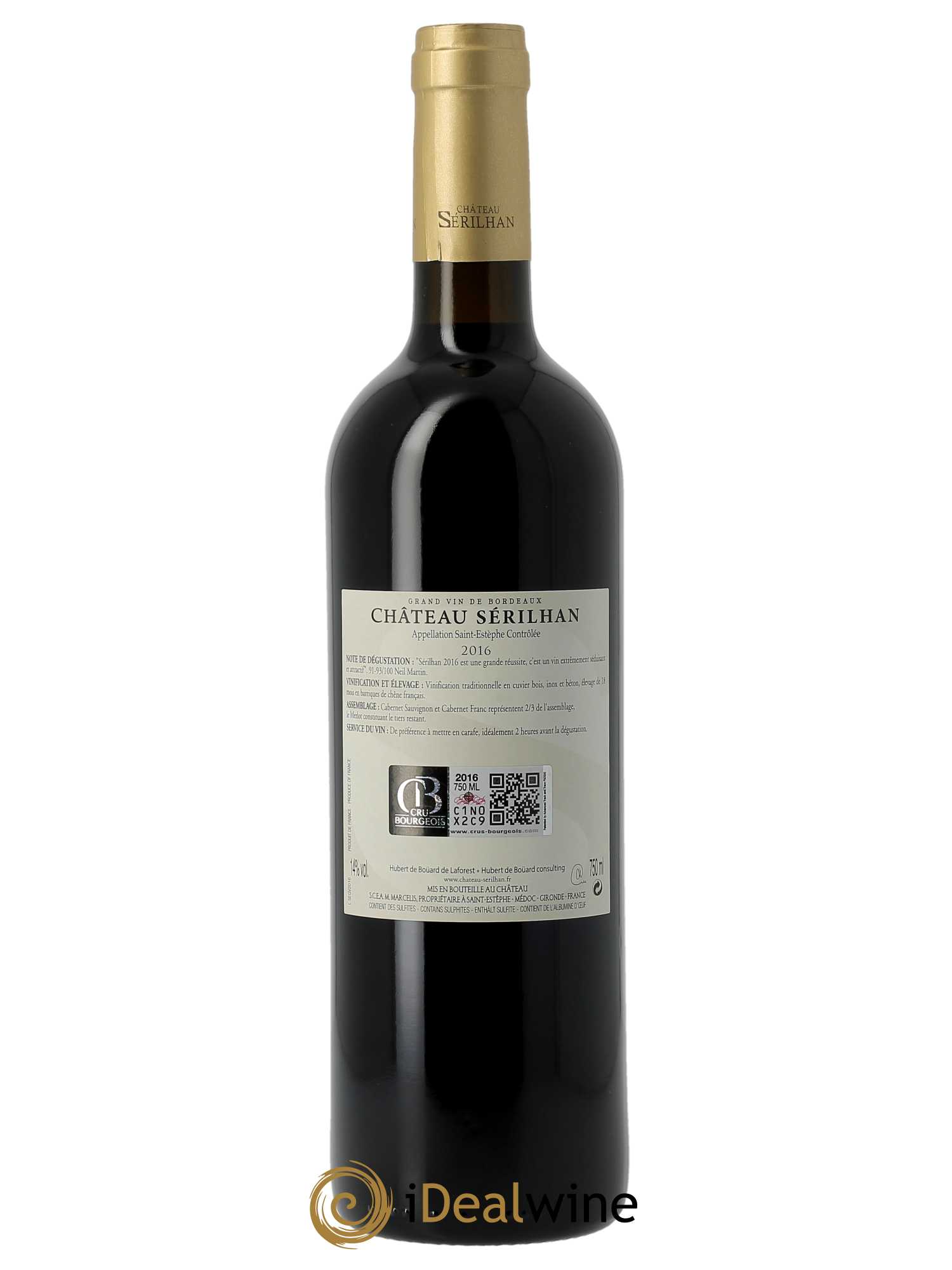 Château Sérilhan  2016 - Lot de 1 Bouteille