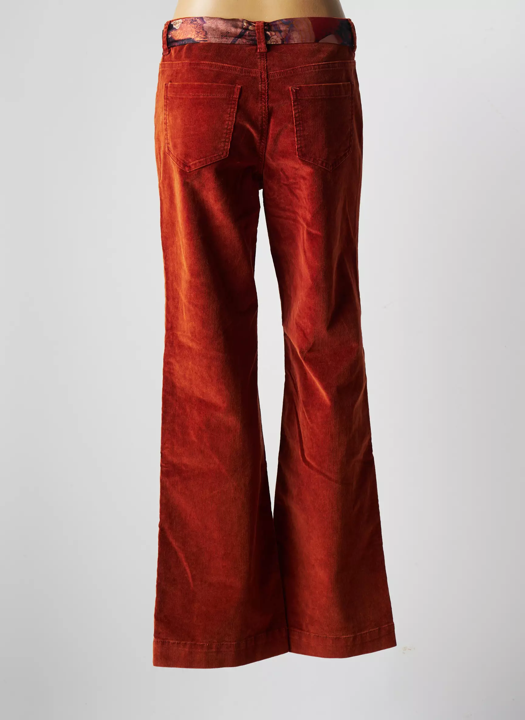 Geisha Pantalons Flare Femme couleur marron