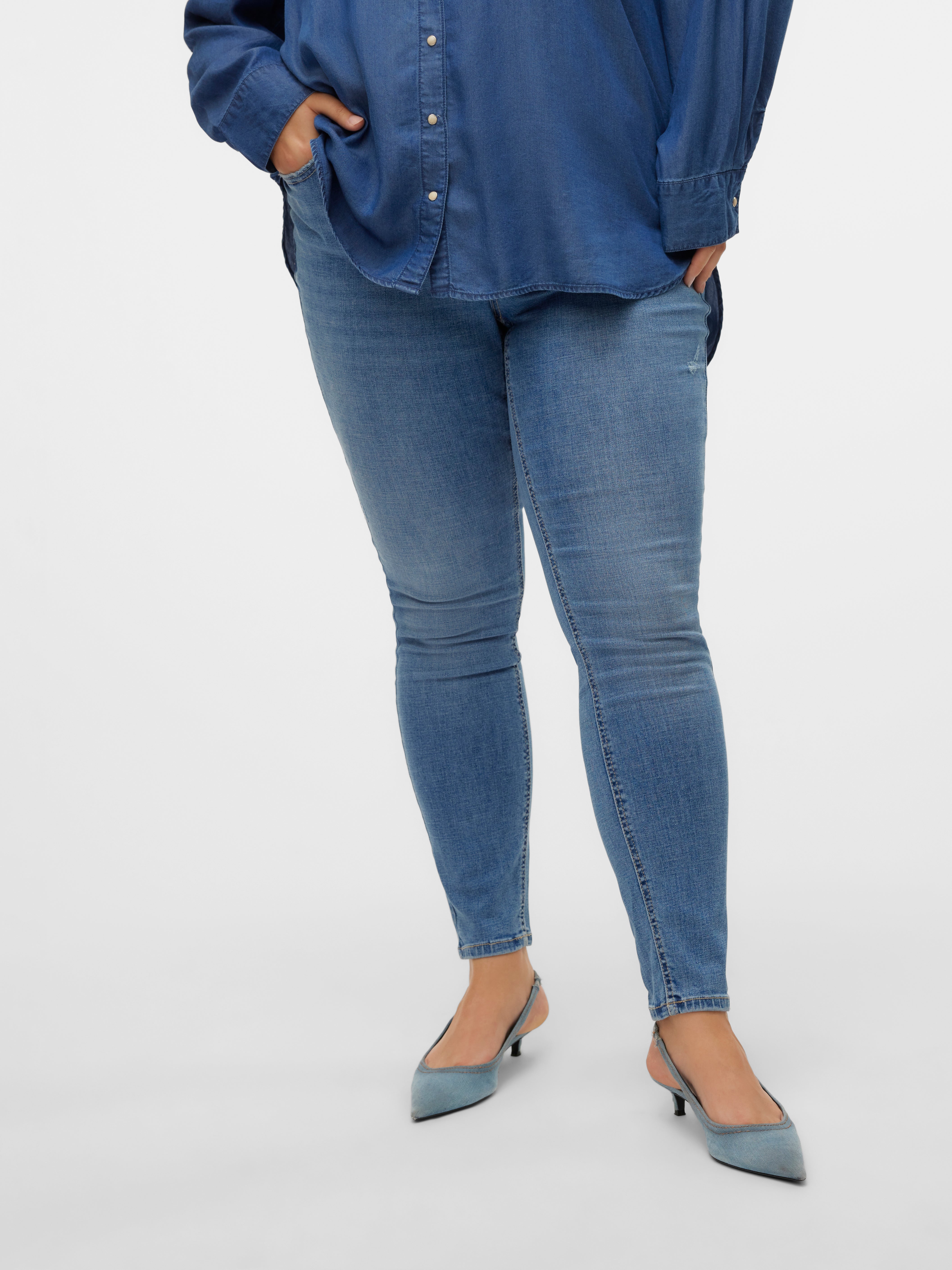 VMCFLASH Mid Rise Skinny Fit Jeans