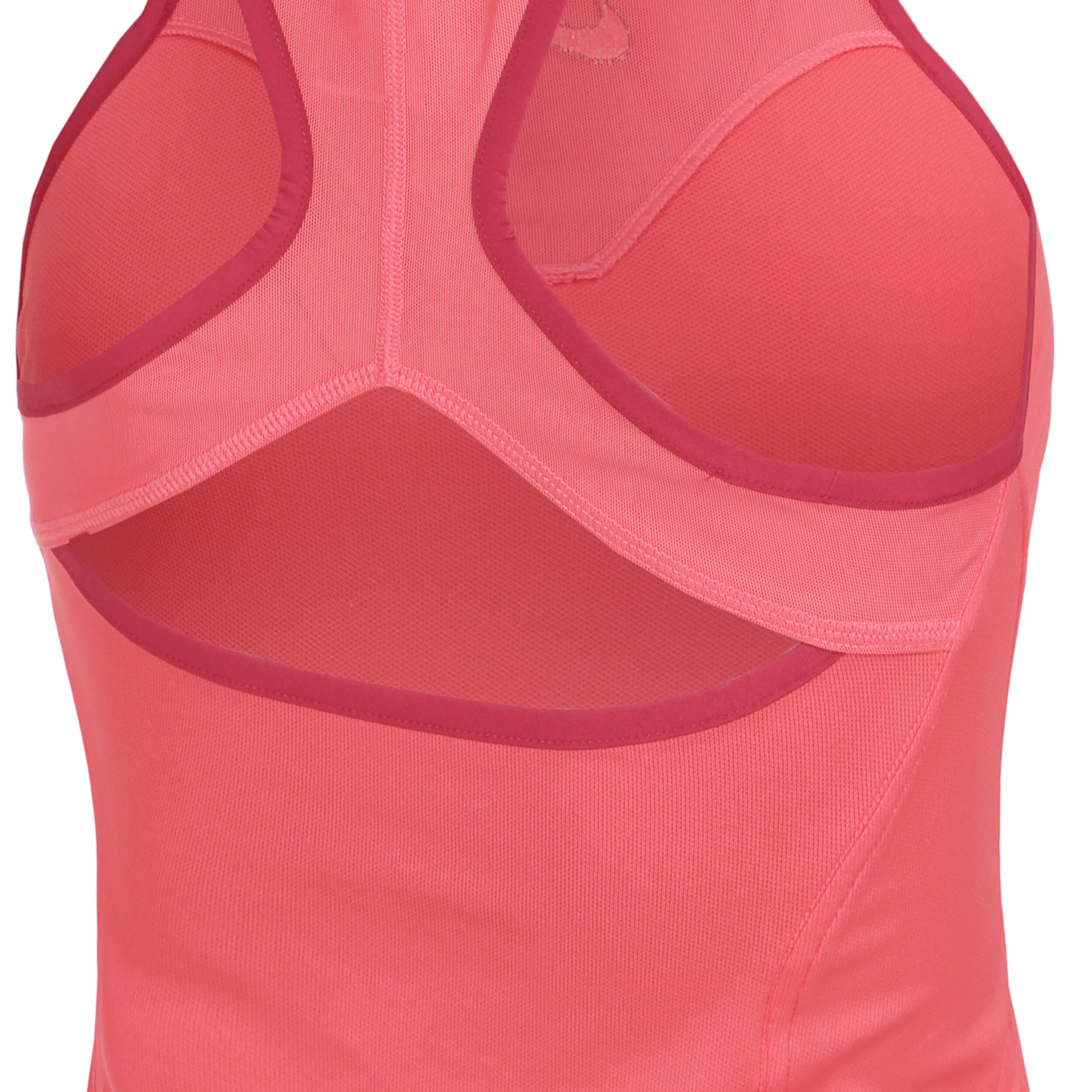 Dri-Fit Court Slam Solid Tank-Top Damen - Koralle, Dunkelrot
