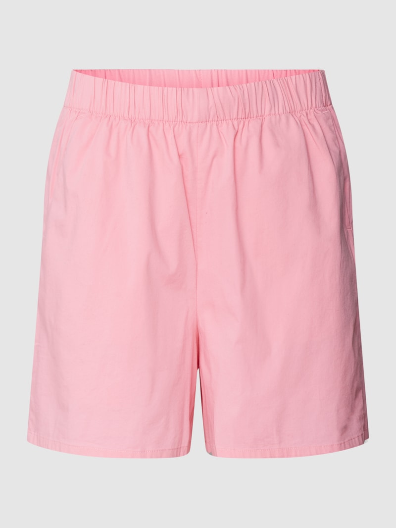 Shorts mit elastischem Bund in hellrosa