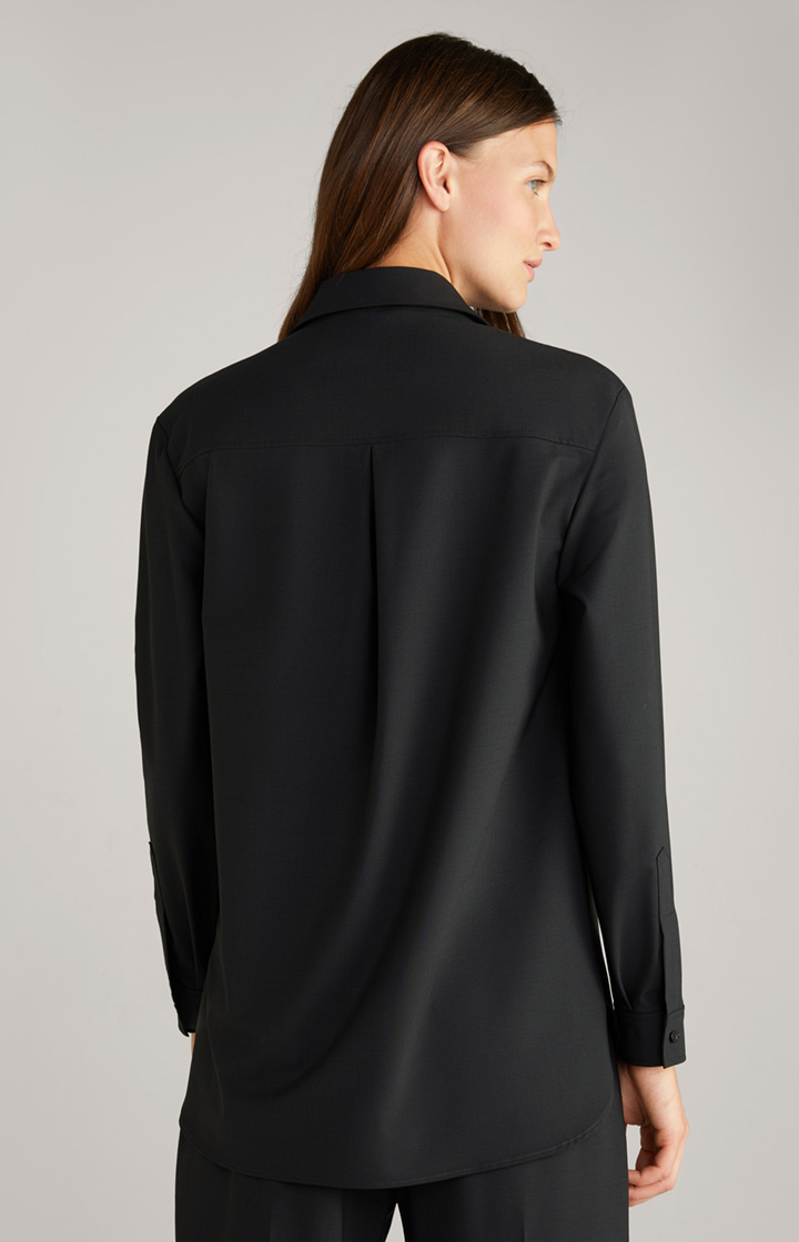 Hemdbluse in Schwarz