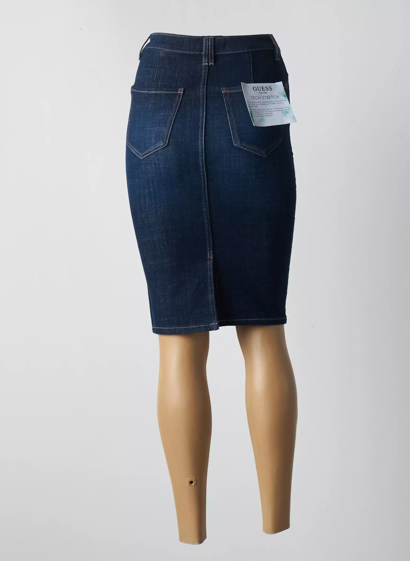 Guess Jupes Mi Longues Femme couleur bleu