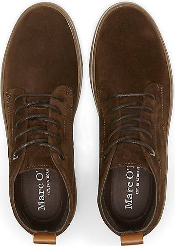 Marc O'Polo Schnürstiefel aus softem Veloursleder