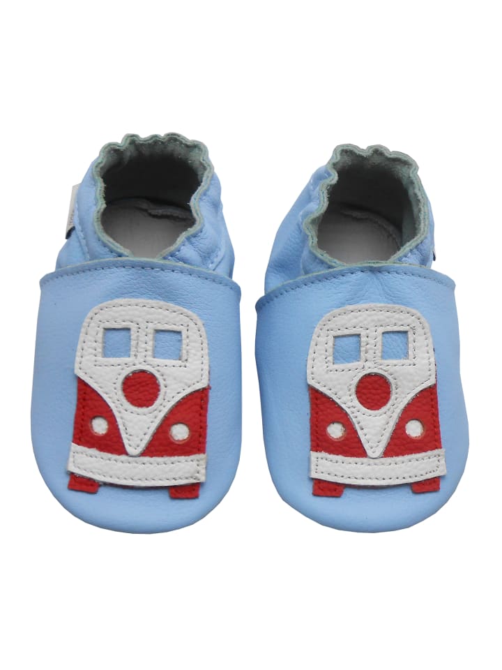 Yalion Leder-Krabbelschuhe 