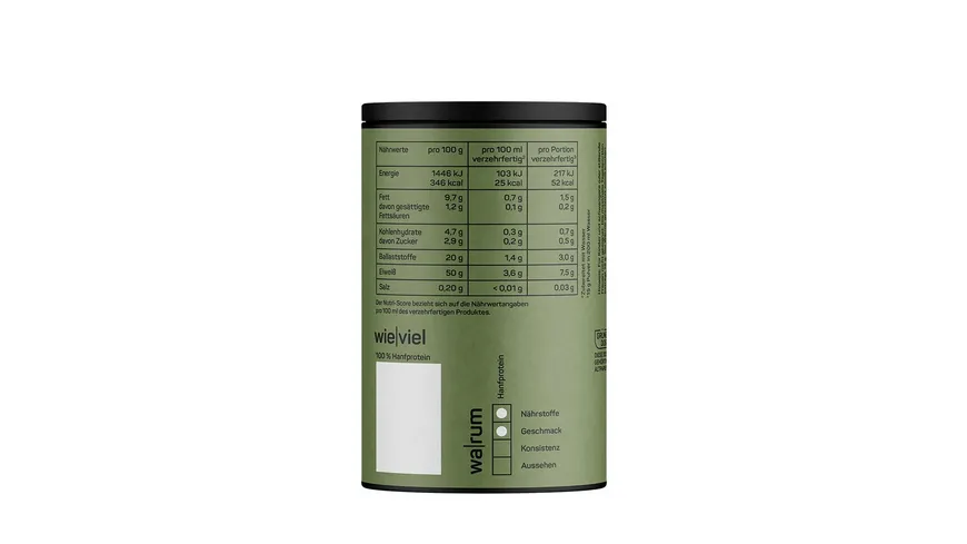 NADURIA Bio Hanfproteinpulver 300 g