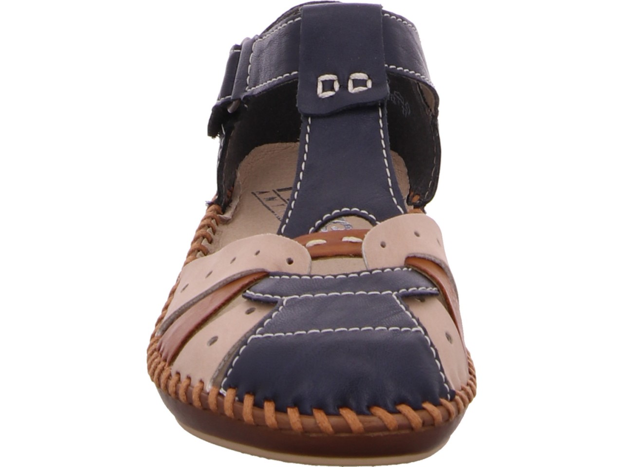 RIEKER Sportliche Slipper blau