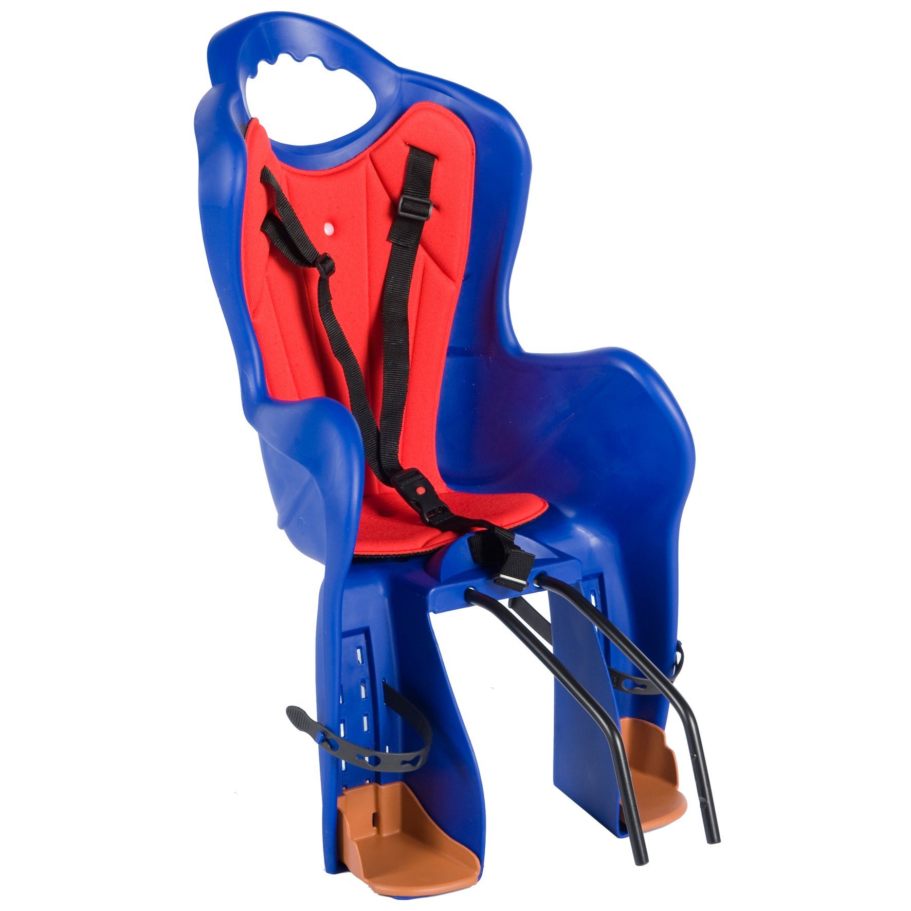 HTP-Design Fahrradkindersitz Blau / Rot Kinder Fahrradsitz