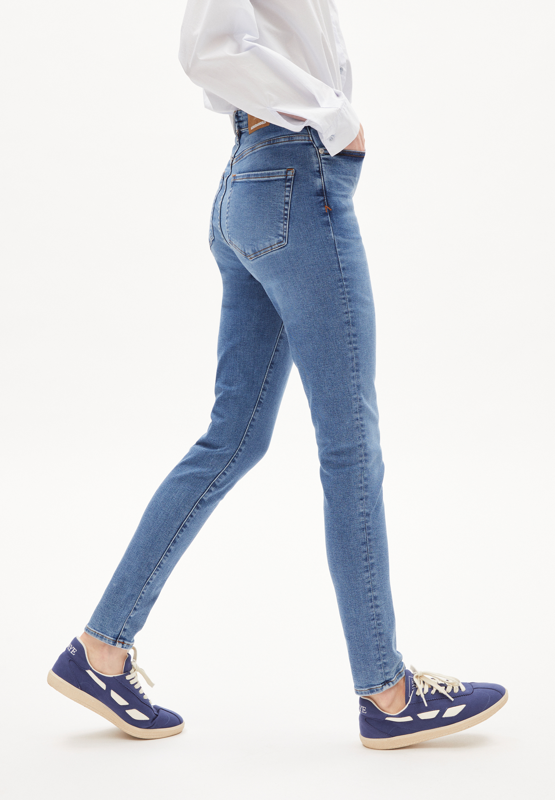 Skinny Leg High Waist aus Bio-Baumwoll Mix