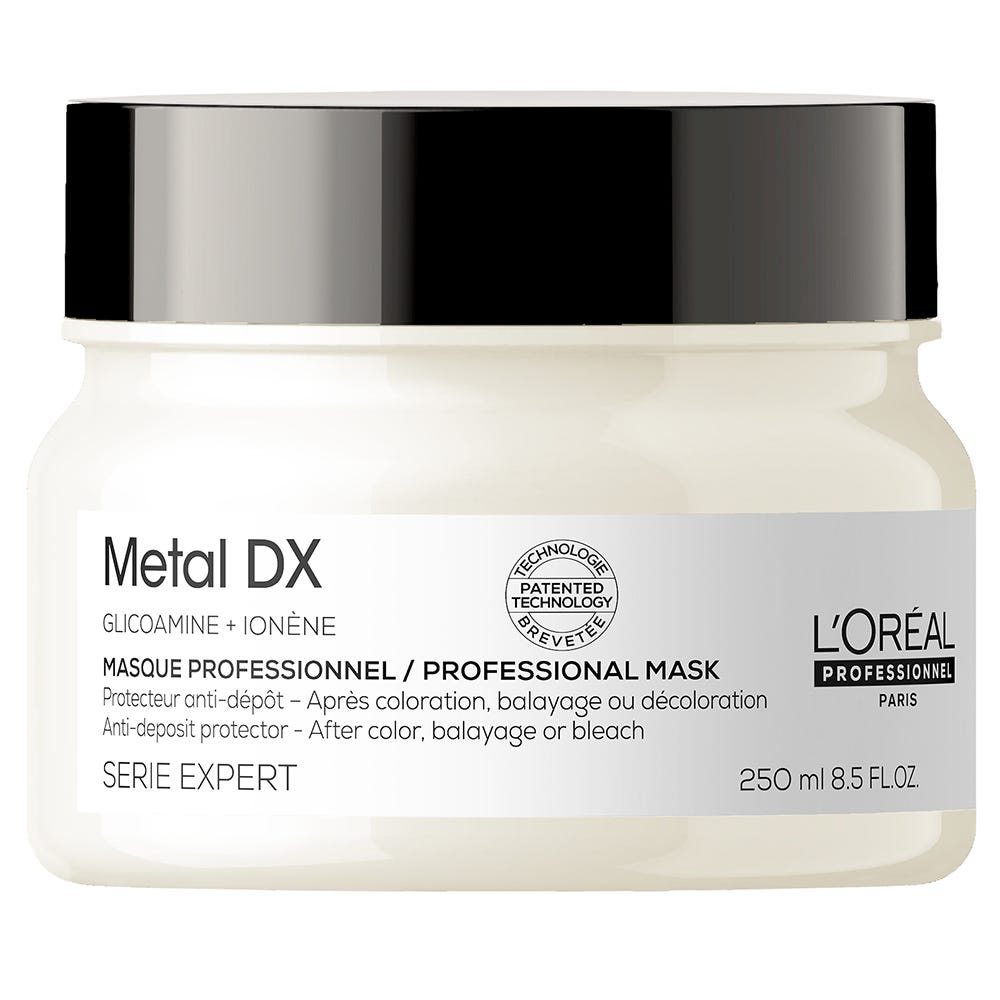 L'Oréal Professionnel Paris Serie Expert Metal DX Maske, für coloriertes und geschädigtes Haar, langanhaltende Farben & Glanz 250 ml
