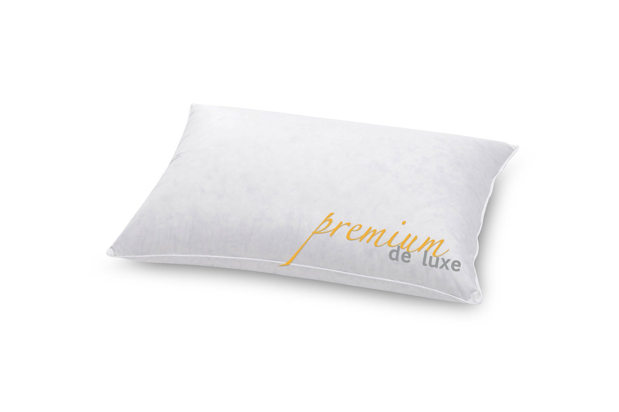 Daunenkissen Premium de Luxe, HANSKRUCHEN, Füllung: 90% Daunen, 10% Federn, Bezug: 100% Baumwolle, 40x60 cm, hergestellt in Deutschland, allergikerfreundlich