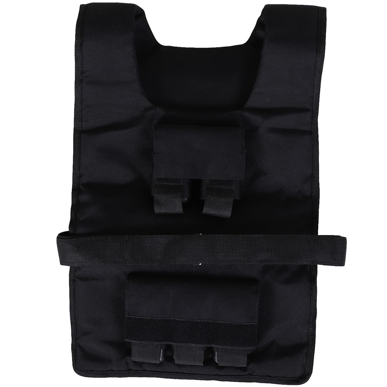 HOMCOM 30 kg Trainingsweste Gewichtsweste Verstellbar Krafttraining Fitness Oxford Eisen Schwarz 36 x 52 cm