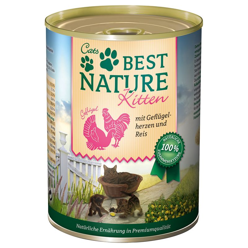 Sparpaket Best Nature Kitten 12 x 400 g zu TOP-Preisen | bitiba %